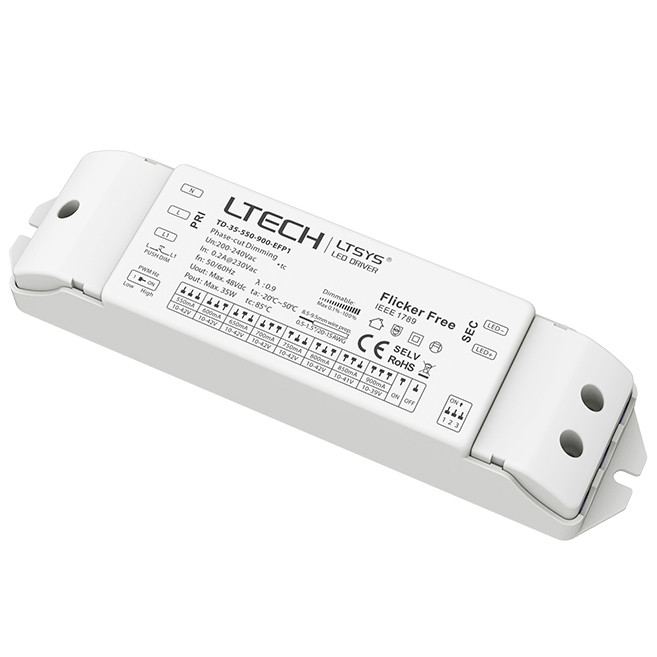 LED Intelligent Driver 35W 550-900mA（200-240Vac）TD-35-550-900-EFP1 (Replaced by TD-36-450-1200-EFP1)